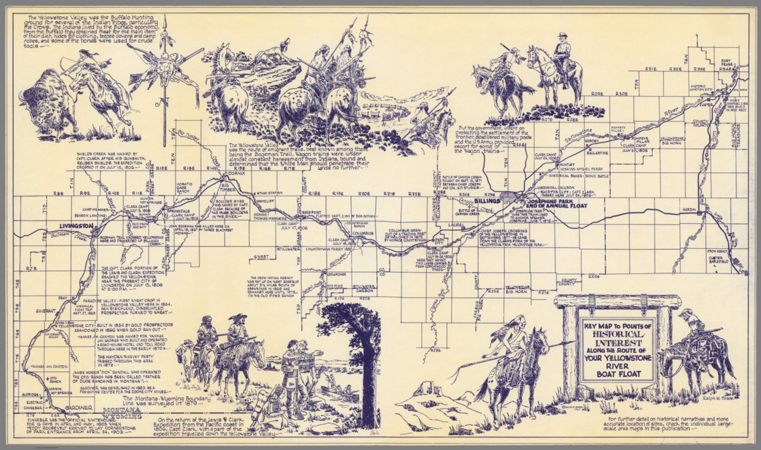 Key map of points of historical interest along the route of your ...