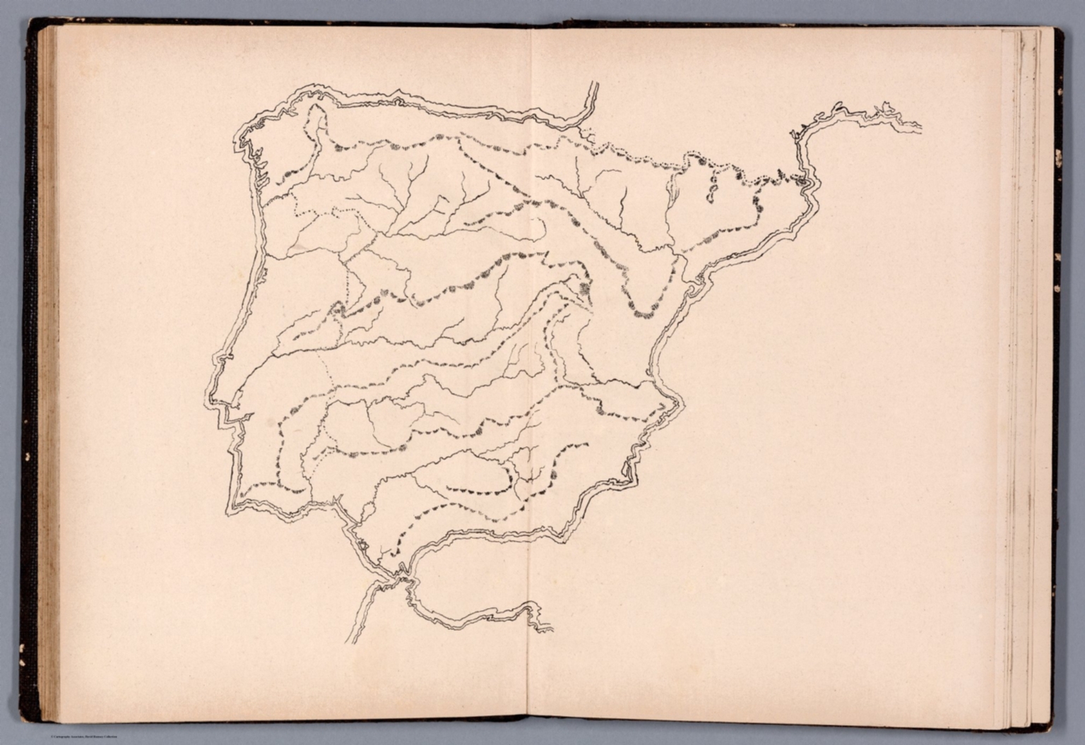 Outline map of Spain and Portugal - David Rumsey Historical Map Collection